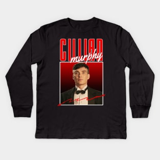 Cillian murphy///original retro Kids Long Sleeve T-Shirt